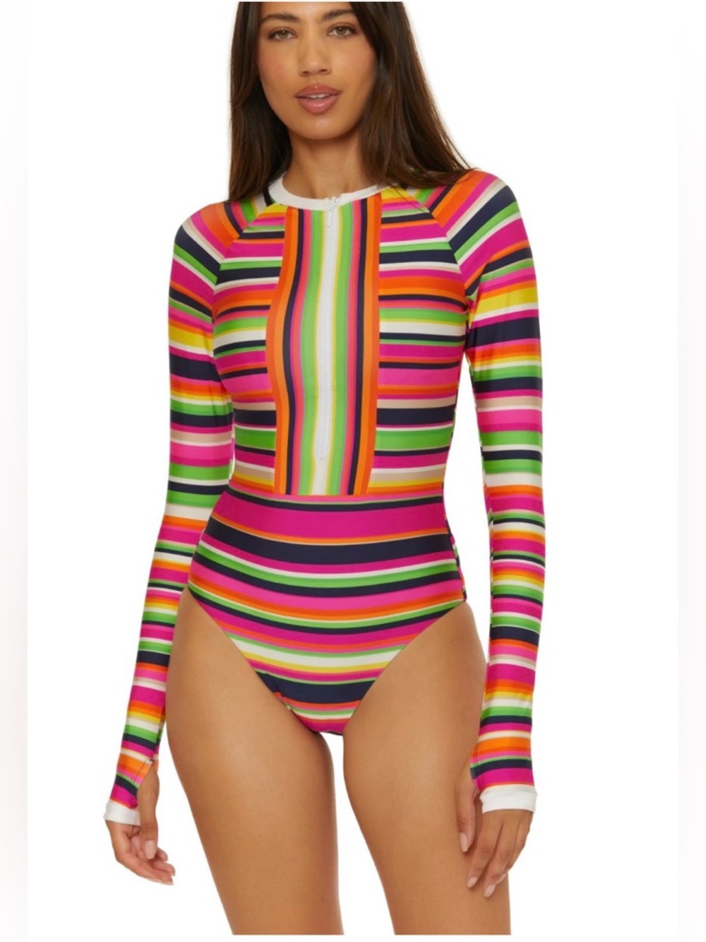 TrinaTurk rash guard swimsuit